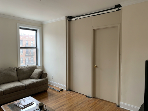 temporary wall permit NYC pressurized wall installed without DOB filing